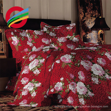 China supplier In stock 3D 100% polyester colorful flowers bedding sets for Russia and CIS